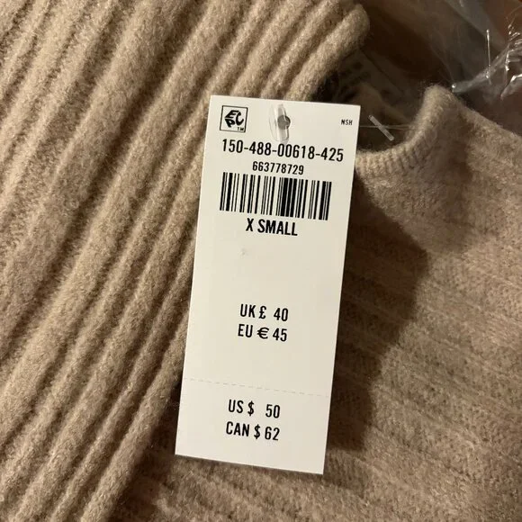 Ribbed Foldover Off-The-Shoulder Sweater Top - Picture 3 of 3